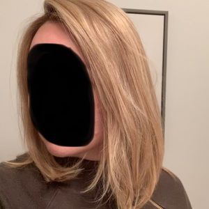 Job Renau real human hair blonde wig